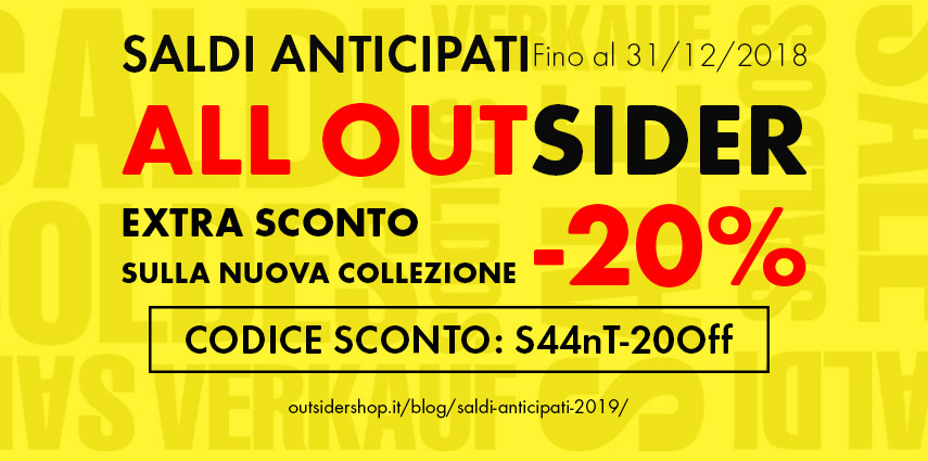 Saldi Anticipati 2019